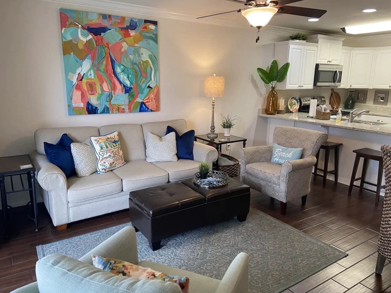 Custom Art, Relaxing Living Area